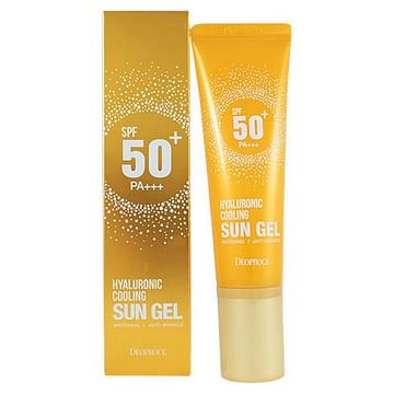 Солнцезащитный гель для лица с гиалуроновой кислотой Deoproce Hyaluronic Cooling Sun Gel, 50гр.