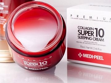 Омолаживающий ночной крем для лица с коллагеном MEDI-PEEL Collagen Super10 Sleeping Cream, 70мл.
