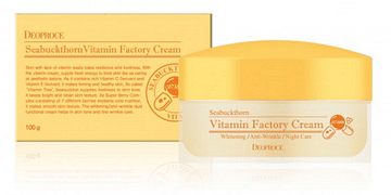 Витаминный крем на основе Облепихи и масла Ши Deoproce Vitamin factory cream, 100гр.