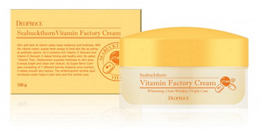Витаминный крем на основе Облепихи и масла Ши Deoproce Vitamin factory cream, 100гр.