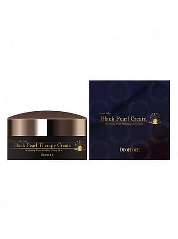 Антивозрастной крем с черным жемчугом и золотом Deoproce Black Pearl Therapy Cream, 100гр.