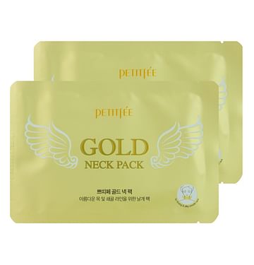 Патчи для подтяжки шеи Petitfee Gold Neck Pack, 1шт. /10 гр.