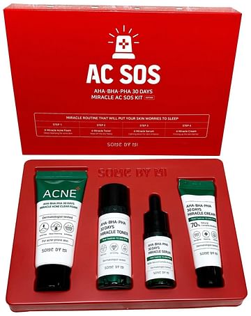 Набор миниатюр с кислотами для проблемной кожи SOME BY MI AC SOS AHA-BHA-PHA 30 Days Miracle Kit
