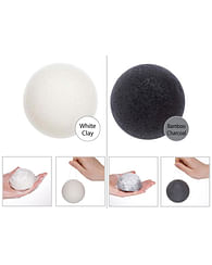 Спонж Конняку для умывания Белая глина Darkness Natural Konjac Puff, 1 шт. Спонж Конняку для умывания Белая глина Darkness Natural Konjac Puff, 1 шт.