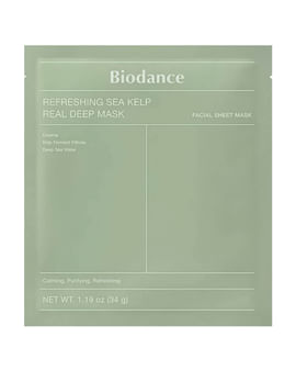 Успокаивающая гидрогелевая маска с водорослями Biodance Refreshing Sea Kelp Real Deep Mask Успокаивающая гидрогелевая маска с водорослями Biodance Refreshing Sea Kelp Real Deep Mask