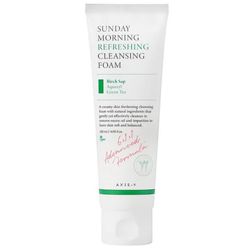 ПРИЕДЕТ 5-6.11 Увлажняющая пенка для умывания AXIS-Y Sunday Morning Refreshing Cleansing Foam 120мл