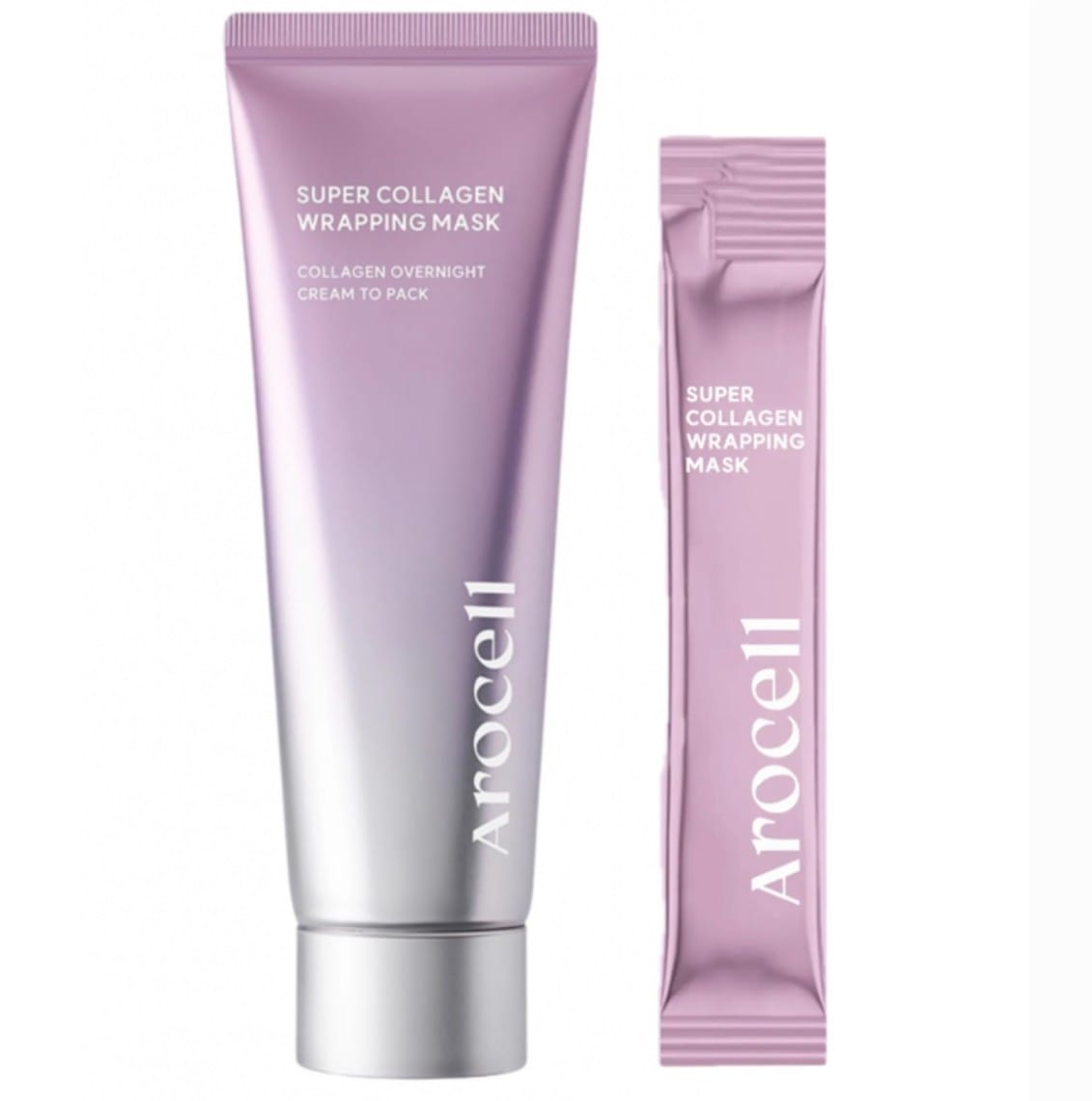 Коллагеновая маска-плёнка для сияния и гладкости кожи Arocell Super Collagen Wrapping Mask 5мл 80мл