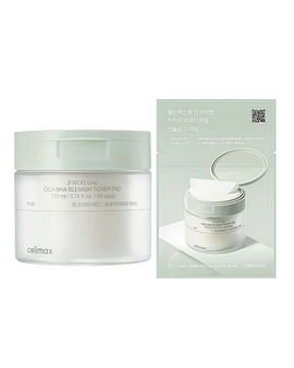 Пилинг-пэды от воспалений для проблемной кожи Celimax Ji Woo Gae Cica BHA Blemish Toner Pad 10 шт Пилинг-пэды от воспалений для проблемной кожи Celimax Ji Woo Gae Cica BHA Blemish Toner Pad 10 шт