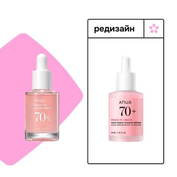 Сыворотка с персиком для гладкой и сияющей кожи Anua Peach Niacin Serum