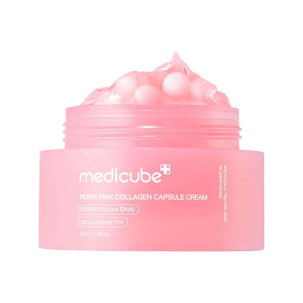 Укрепляющий капсульный крем с ПДРН и пептидами Medicube PDRN Pink Collagen Capsule Cream 55мл