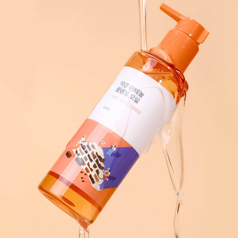 Гидрофильное масло с чёрной соей и пантенолом Round Lab Soybean Panthenol Cleansing Oil 200мл