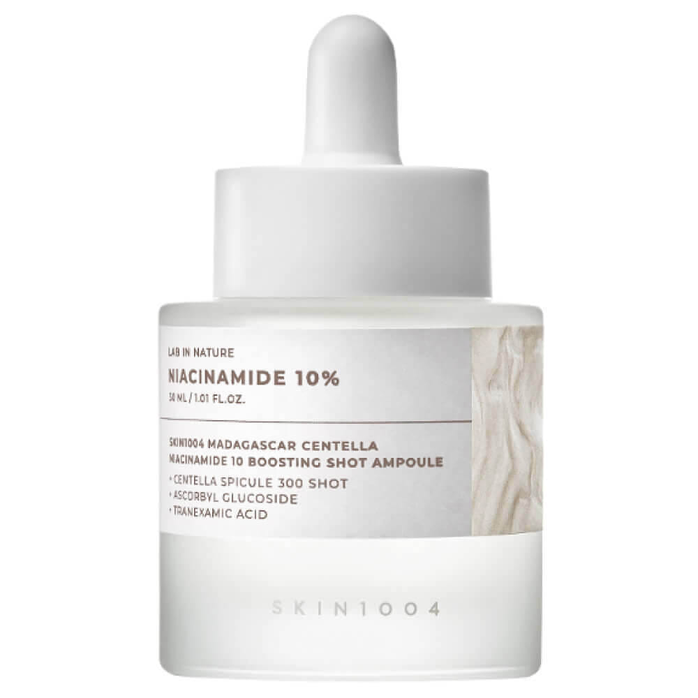 Осветляющая ампула-бустер со спикулами и ниацинамидом SKIN1004 Madagascar Centella Niacinamide 10 Boosting Shot Ampoule 30мл