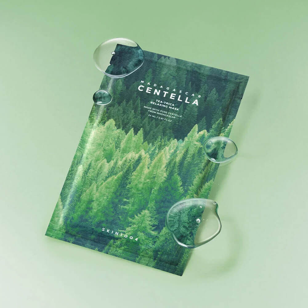 Тканевая маска для проблемной кожи SKIN1004 Madagascar Centella Tea-Trica Relaxing Mask