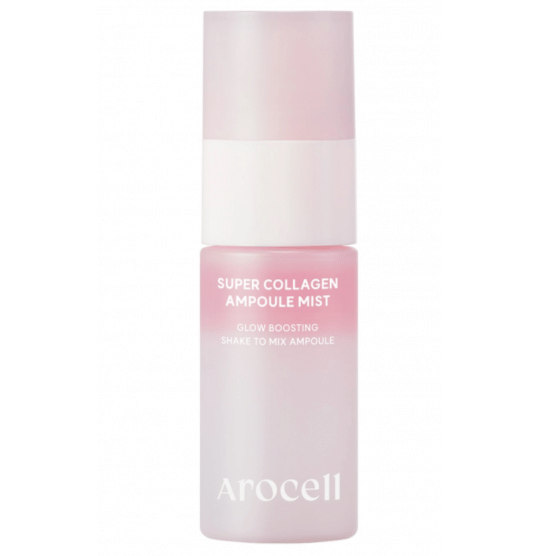 Двухфазная коллагеновая сыворотка-мист с PDRN и розовым маслом для сияния кожи Arocell Super Collagen Ampoule Mist 30 мл