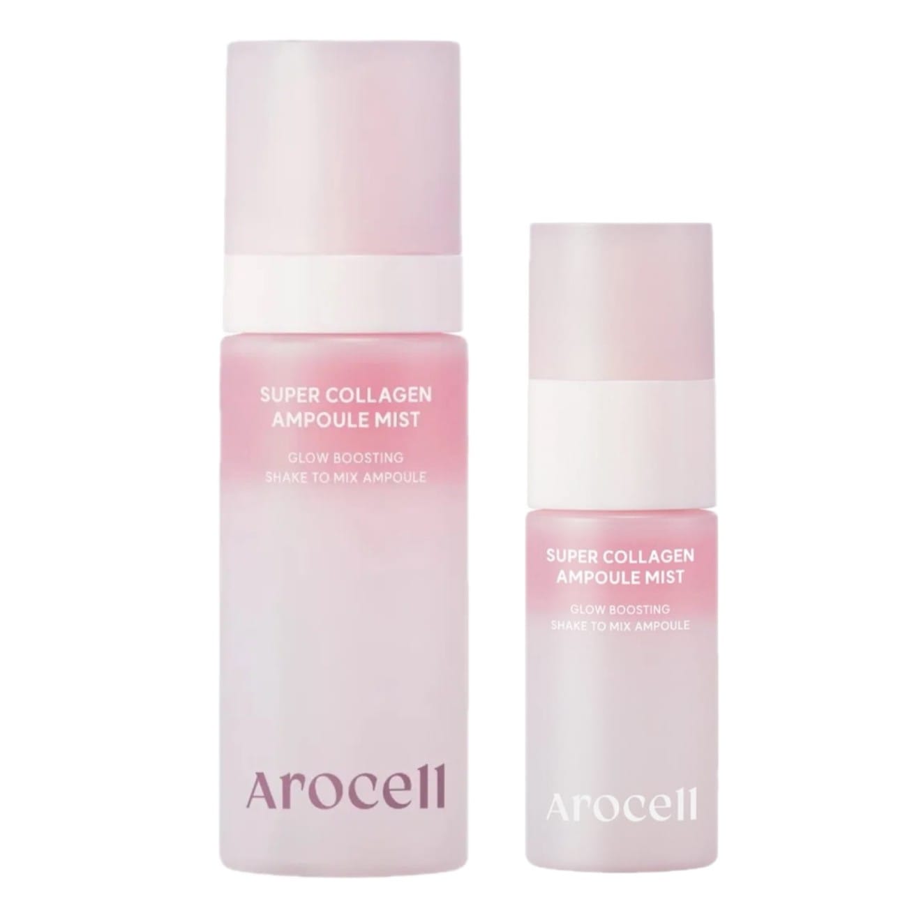 Двухфазная коллагеновая сыворотка-мист с PDRN и розовым маслом для сияния кожи Arocell Super Collagen Ampoule Mist 30мл 80мл