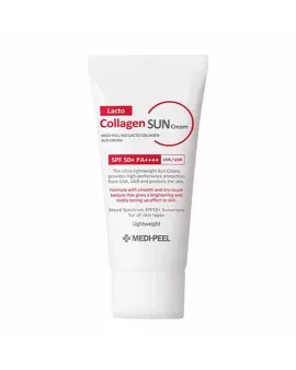 Солнцезащитный крем с коллагеном MEDIPEEL MEDIPEEL Red Lacto Collagen Pore Lifting Sunscreen SPF50 50мл Солнцезащитный крем с коллагеном MEDIPEEL MEDIPEEL Red Lacto Collagen Pore Lifting Sunscreen SPF50 50мл