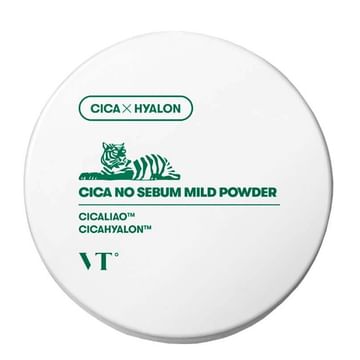 Рассыпчатая пудра с центеллой от жирного блеска VT Cosmetics Cica No Sebum Mild Powder