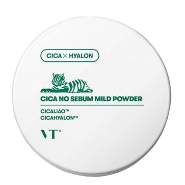 Рассыпчатая пудра с центеллой от жирного блеска VT Cosmetics Cica No Sebum Mild Powder