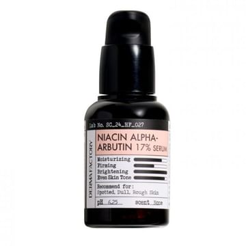 Интенсивная осветляющая сыворотка с ниацинамидом и арбутином Derma Factory Niacin Alpha-Arbutin 17 Serum 30мл