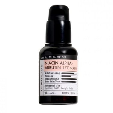 Интенсивная осветляющая сыворотка с ниацинамидом и арбутином Derma Factory Niacin Alpha-Arbutin 17 Serum 30мл