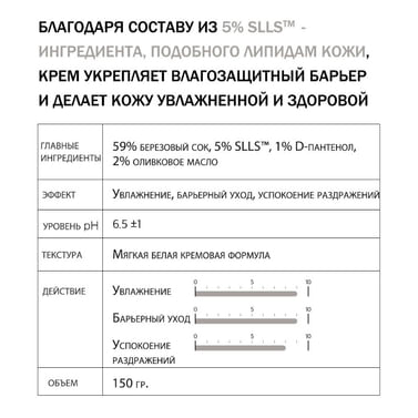 Восстанавливающий крем для ухода за лицом и телом Derma Factory Skin Barrier Cream 150гр