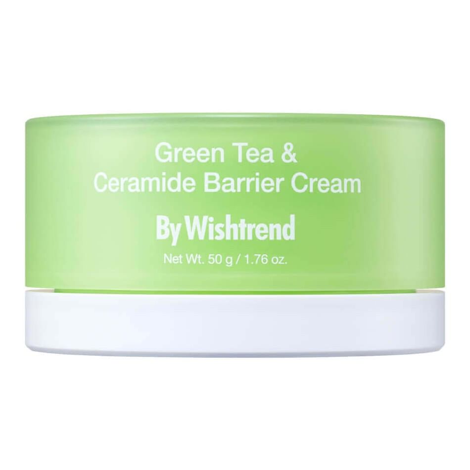 Восстанавливающий крем с зелёным чаем и церамидами By Wishtrend Green Tea and Ceramide Barrier Cream 50мл