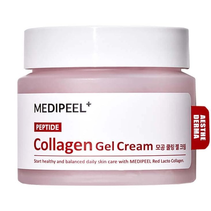 Двойной крем-гель с коллагеном и пептидами MEDIPEEL Red Lacto Collagen Hydro Gel Cream 80мл