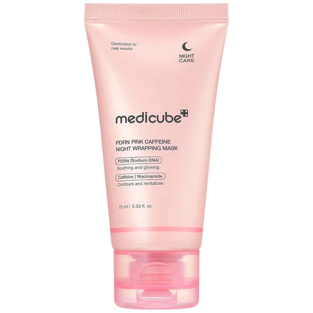 Ночная маска-плёнка с ПДРН и кофеином Medicube PDRN Pink Caffeine Night Wrapping Mask 75мл
