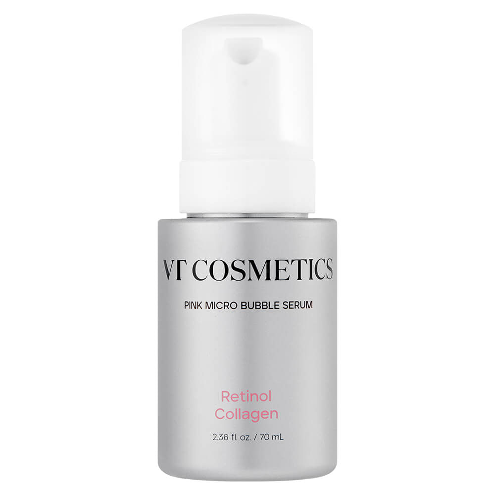 Пузырьковая сыворотка с ретинолом и коллагеном VT Cosmetics Retinol Collagen Pink Micro Bubble Serum 70мл
