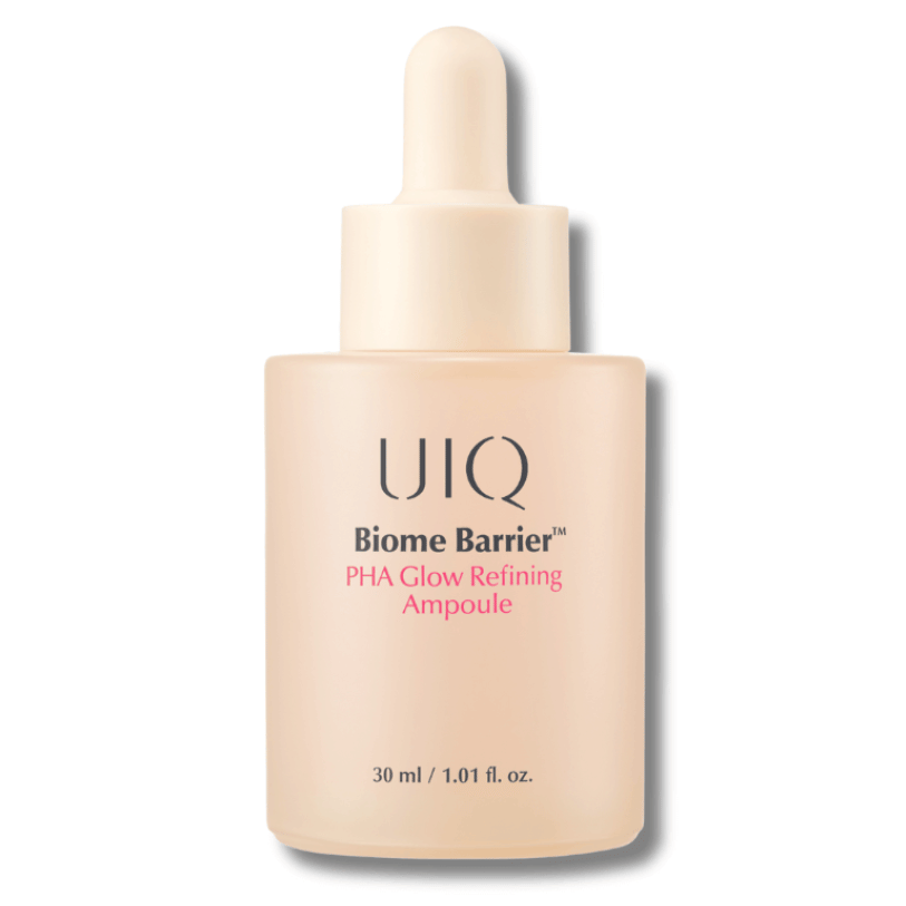 Отшелушивающая сыворотка с PHA-кислотой для гладкости и сияния UIQ Biome Barrier PHA Glow Refining Ampoule 30 мл