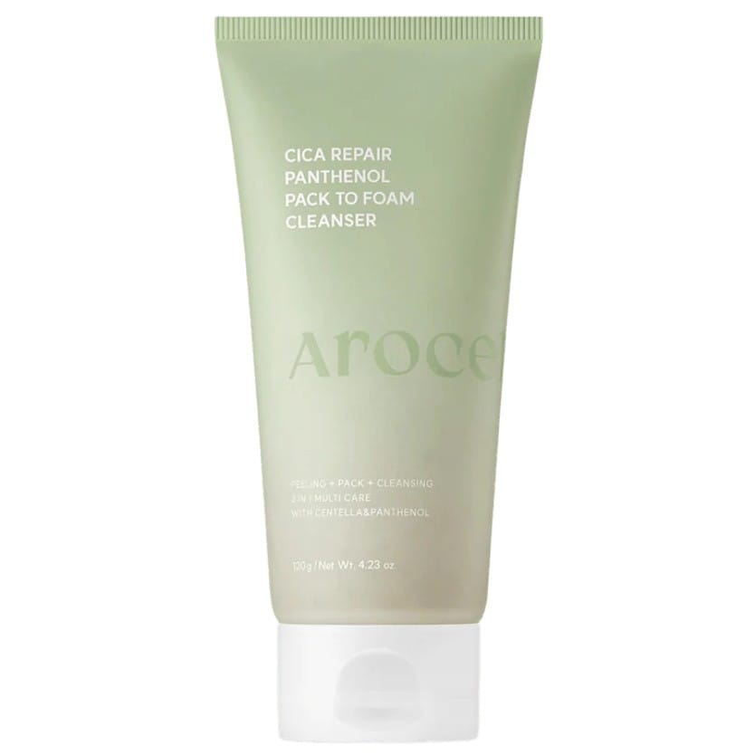 Очищающая маска-пенка с центеллой и пантенолом для чувствительной кожи Arocell Cica Repair Panthenol Pack To Foam Cleanser 120 гр