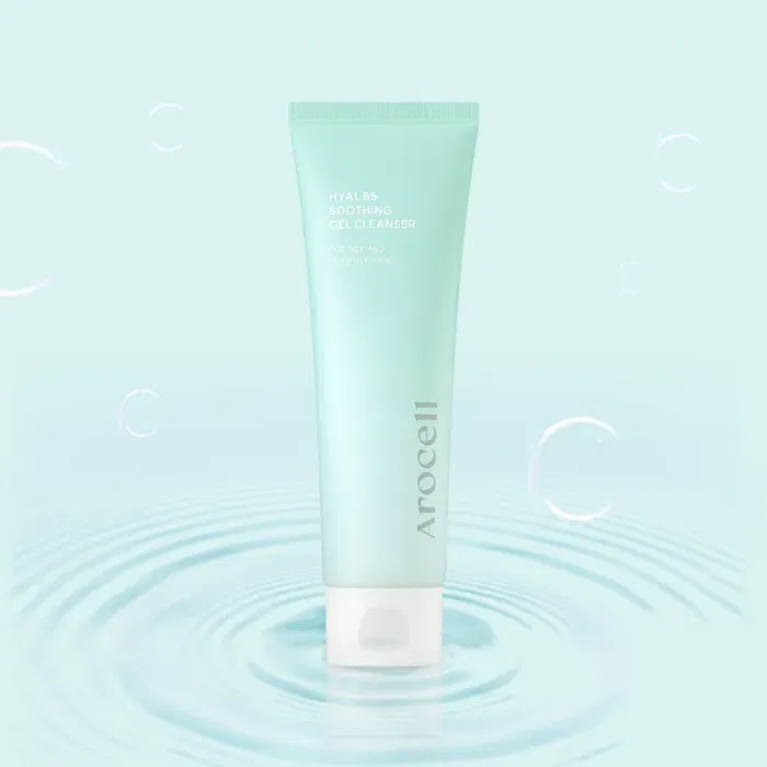 Успокаивающий гель для умывания для чувствительной кожи Arocell Hyal B5 Soothing Gel Cleanser 120мл