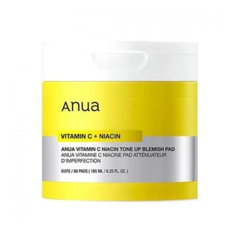 Пэды для тонизирования и осветления тусклой и проблемной кожи Anua Vitamin C Niacin Tone Up Blemish Pad 60шт