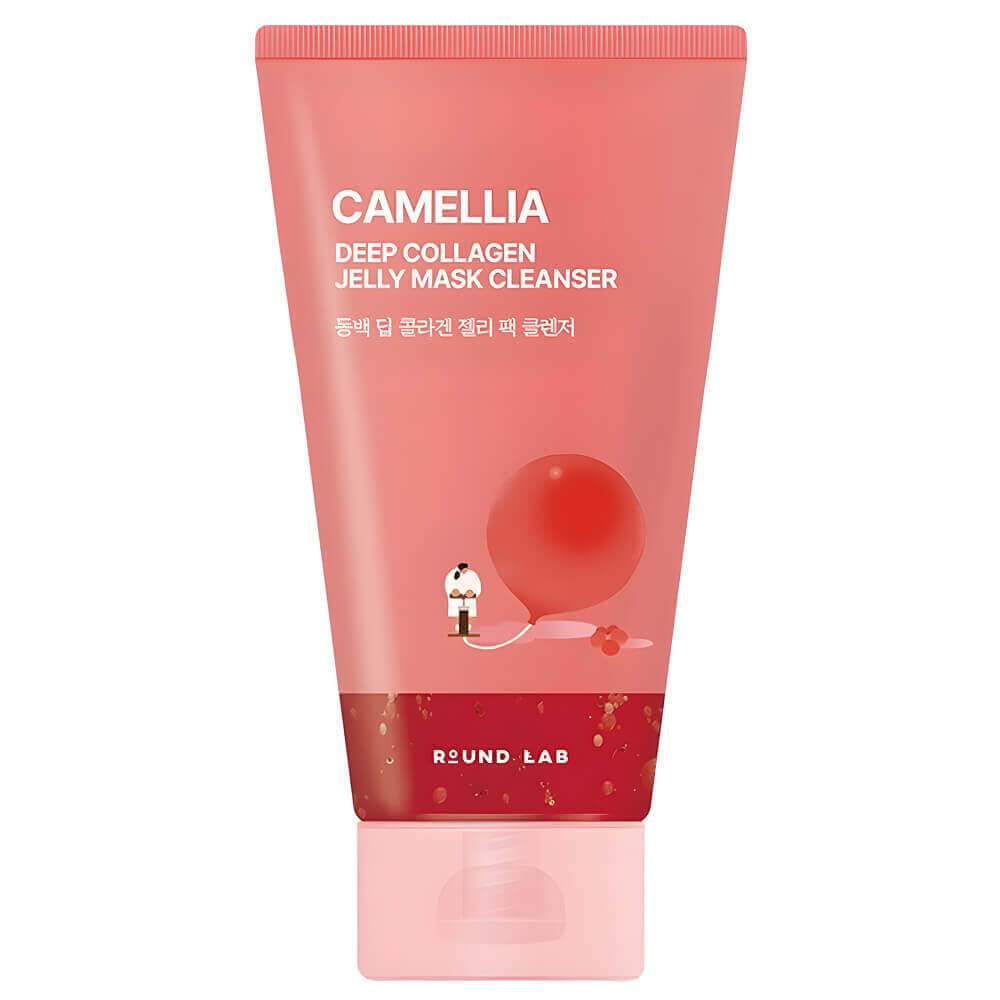 Гель-маска для очищения кожи c камелией Round Lab Camellia Deep Collagen Jelly Mask Cleanser 150мл