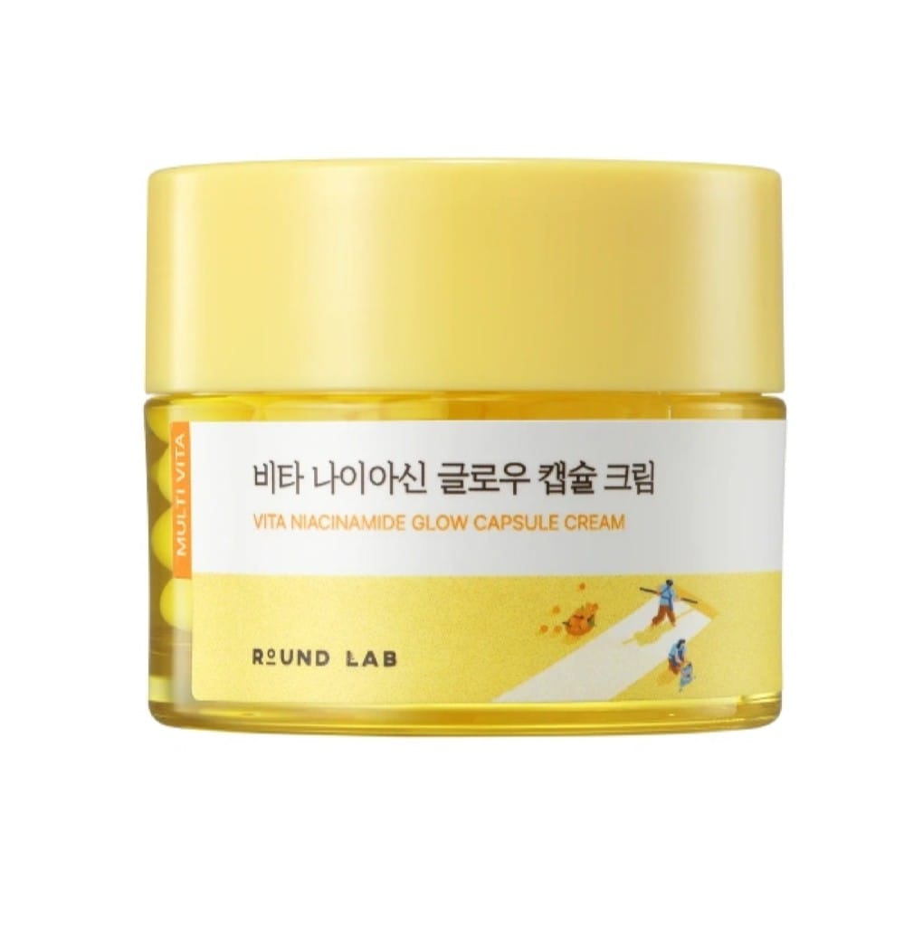 ПРИЕДЕТ ДО 18.12 Осветляющий капсульный крем с ниацинамидом для сияния кожи Round Lab Vita Niacinamide Glow Capsule Cream 50мл