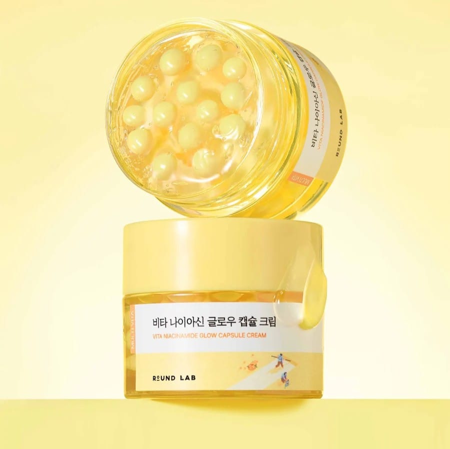 ПРИЕДЕТ ДО 18.12 Осветляющий капсульный крем с ниацинамидом для сияния кожи Round Lab Vita Niacinamide Glow Capsule Cream 50мл