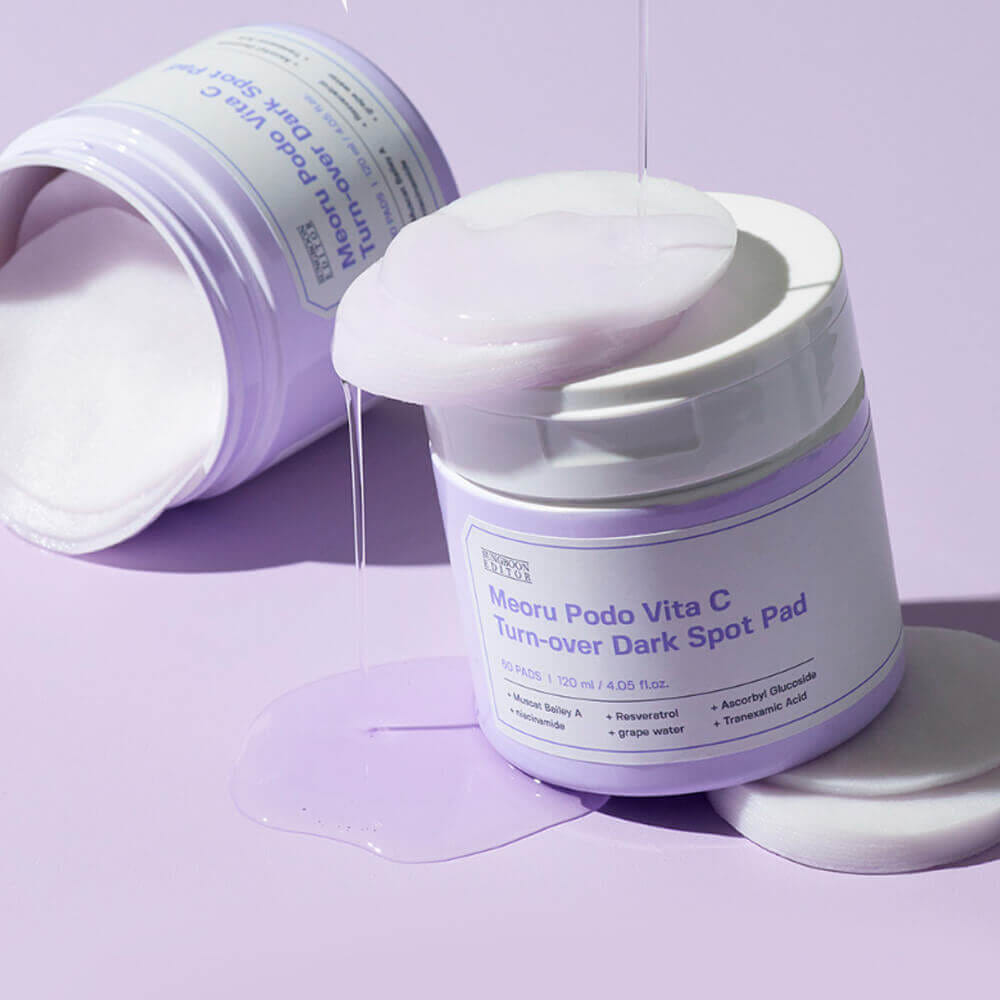 Отшелушиваюшие пэды для выравнивания тона с витамином C Sungboon Editor Meoru Podo Vita C Dark Spot Pad 60шт