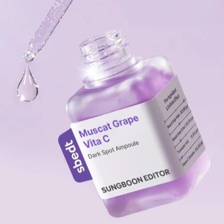 Осветляющая ампула с витамином С против пигментации Sungboon Editor Muscat Grape Vita C Brightening Ampoule 40мл