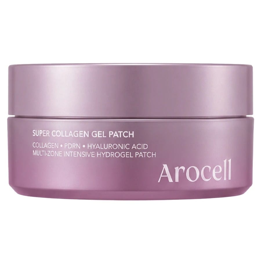 Коллагеновые патчи для глаз с ПДРН, бакучиолом и пептидами Arocell Super Collagen Gel Patch 60 шт