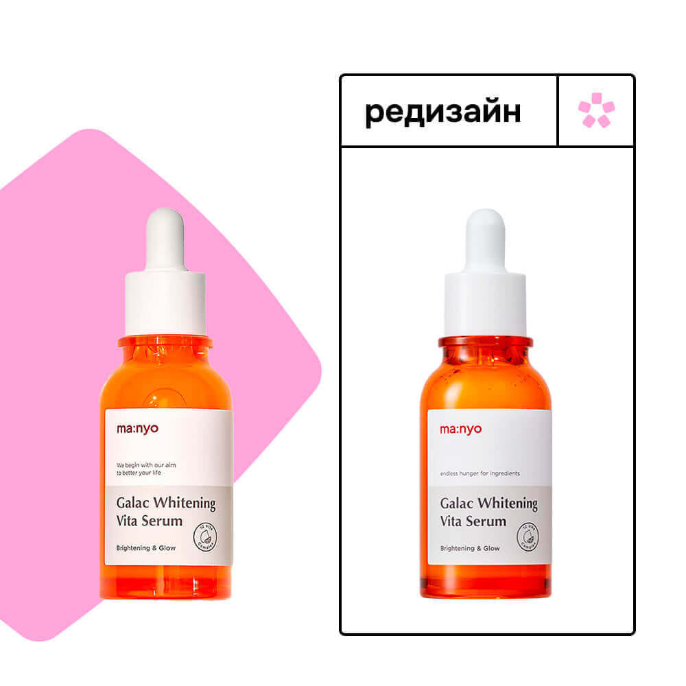 Мультивитаминная сыворотка для тусклой кожи MANYO Galac Whitening Vita Serum 50мл