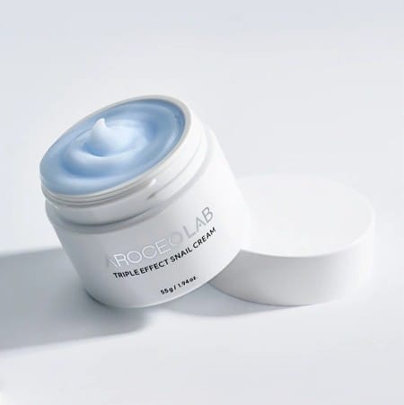 Восстанавливающий крем-гель с муцином улитки для чувствительной кожи Arocell Triple Effect Snail Cream 55 гр