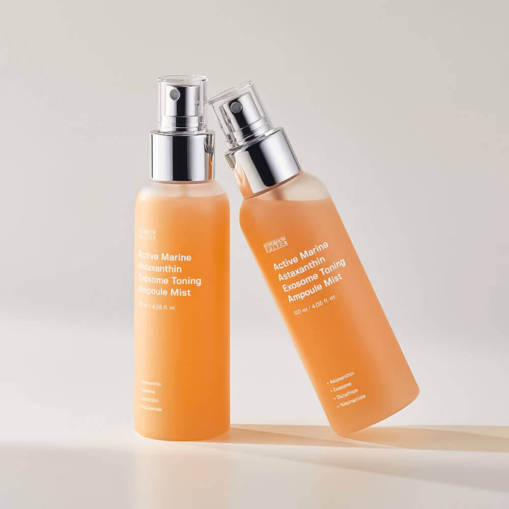 Осветляющий ампульный мист с астаксантином Sungboon Editor Active Marine Astaxanthin Exosome Toning Ampoule Mist 120мл