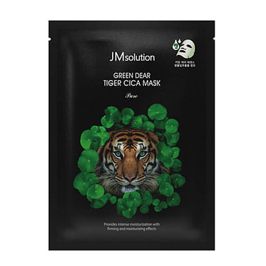 Регенерирующая маска для лица с центеллой JM Solution Green Dear Tiger Cica Mask 30 мл