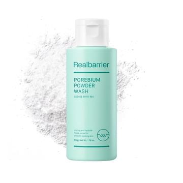 Энзимная пудра с кислотами для глубокого очищения Real Barrier Porebium Powder Wash 50ml