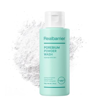 Энзимная пудра с кислотами для глубокого очищения Real Barrier Porebium Powder Wash 50ml