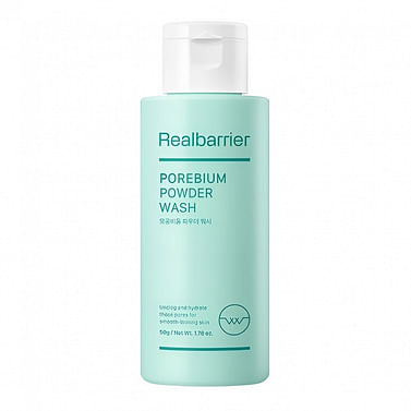 Энзимная пудра с кислотами для глубокого очищения Real Barrier Porebium Powder Wash 50ml