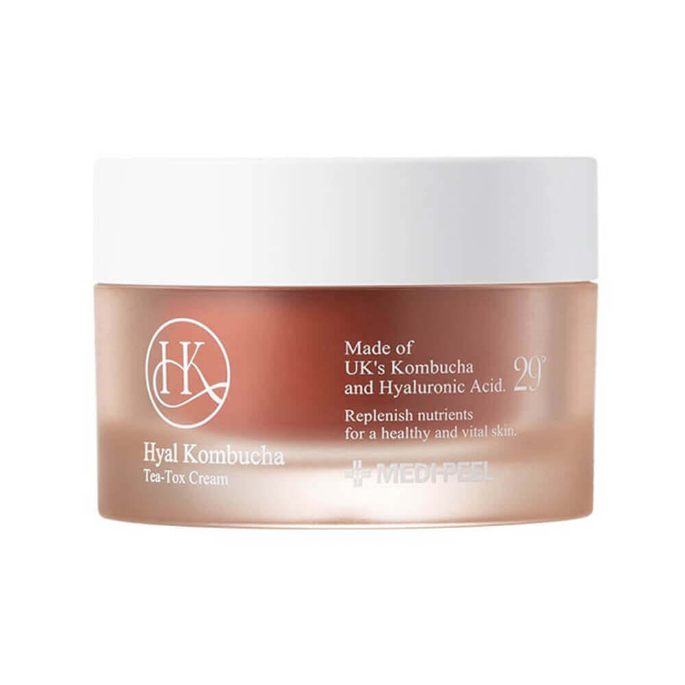 Двойной крем комбучей и церамидами MEDIPEEL Hyal Kombucha Tea-Tox Cream 50ml