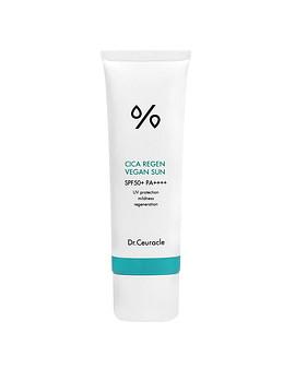 ДО 01.25 Солнцезащитный веганский крем с центеллой DR.CEURACLE Cica Regen Vegan Sun SPF50 50 мл