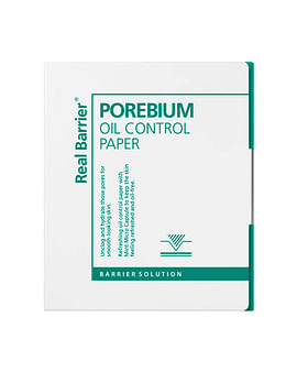 Матирующие салфетки от жирного блеска с мятой Real Barrier Porebium Oil Control Paper 70 шт
