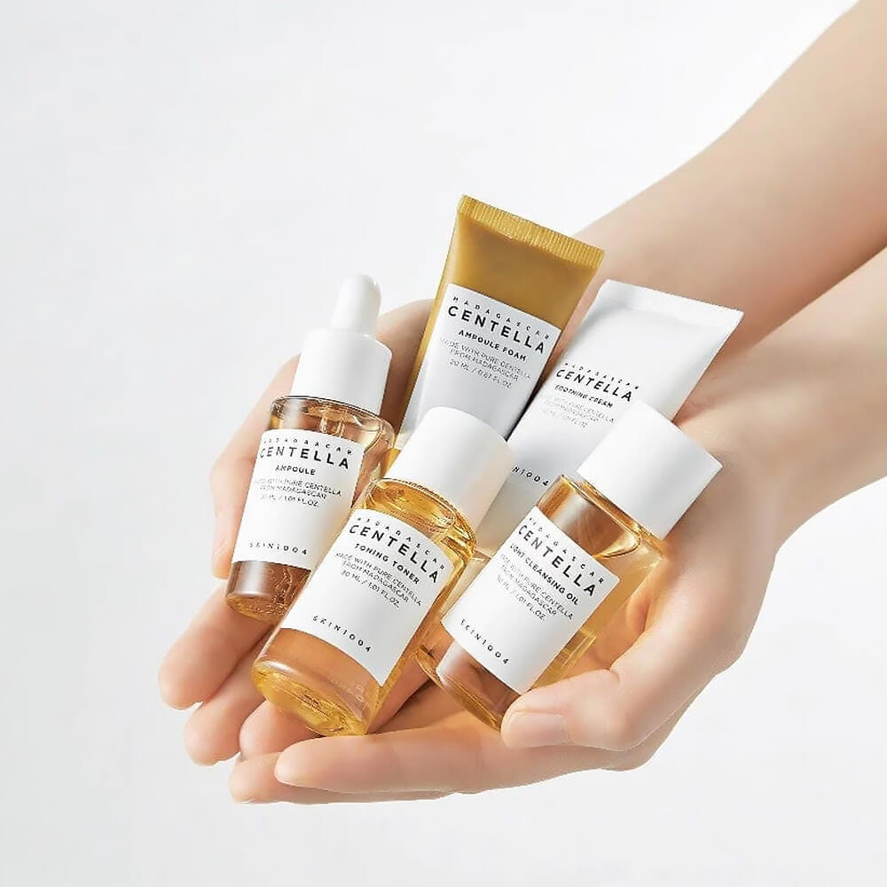 Набор миниатюр дорожный с центеллой SKIN1004 Madagascar centella travel kit